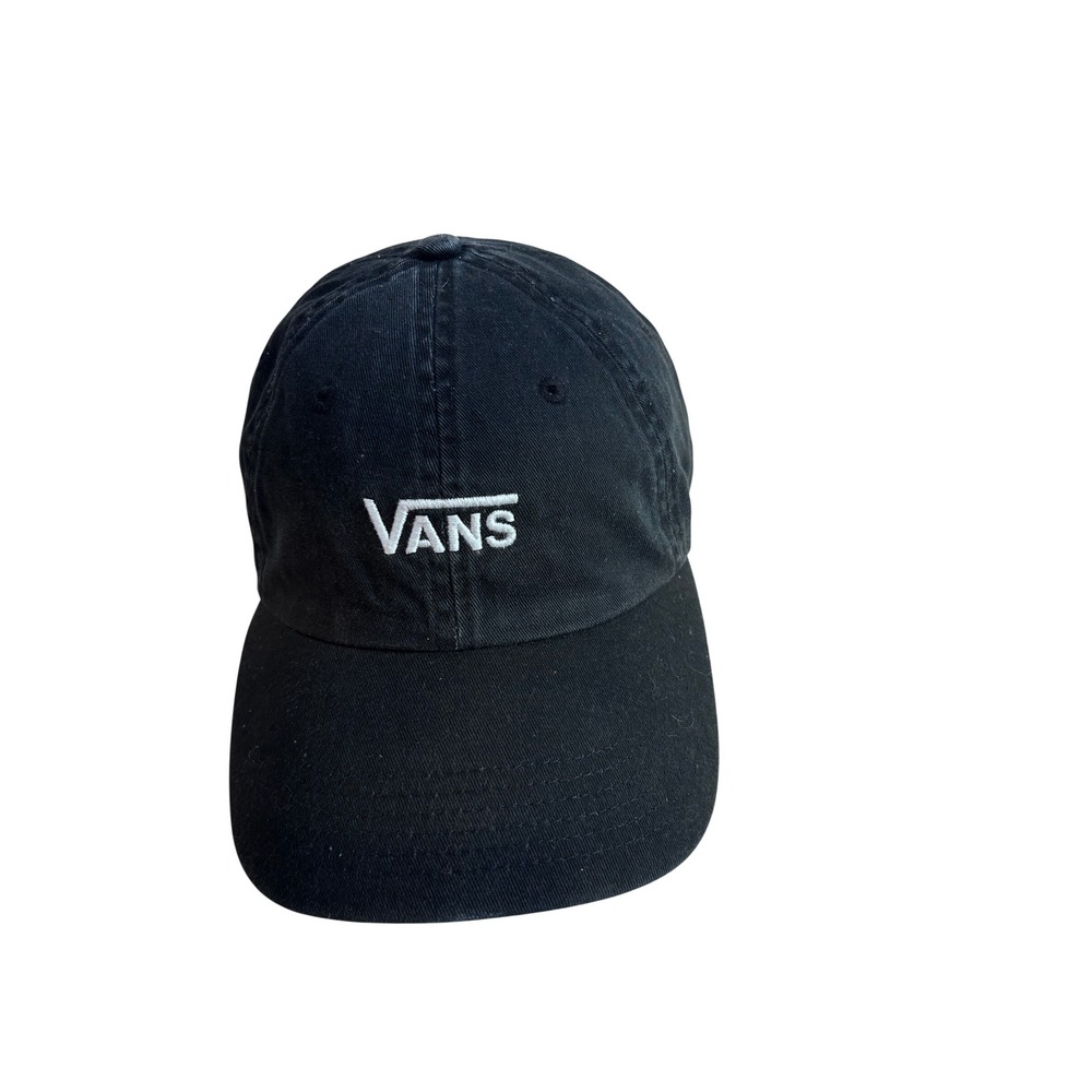 Vans Baseball Cap OS Black Embroidered Logo Adjustable Dad Hat Mens